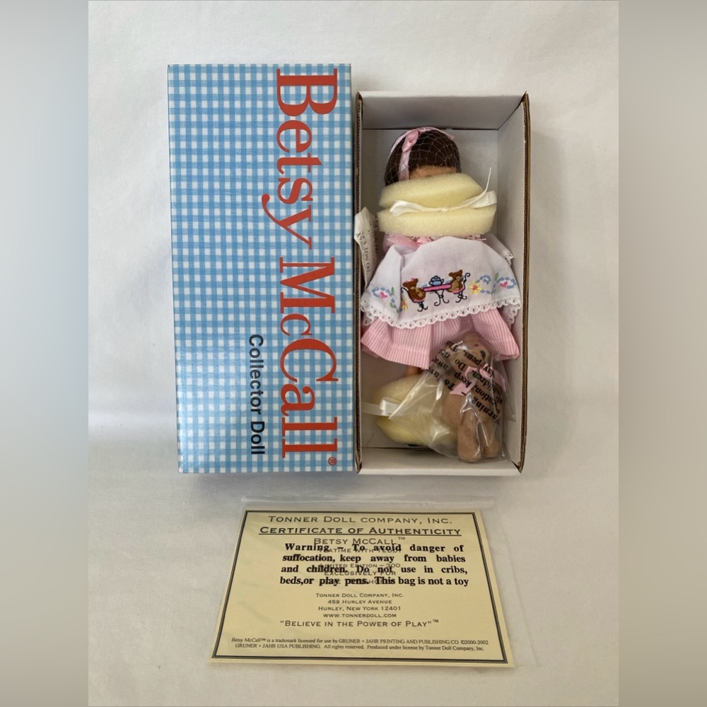 Tonner Tiny Betsy McCall 8” TEATIME WITH TEDDY DOLL LE 300 Toy Shoppe NEW NRFB